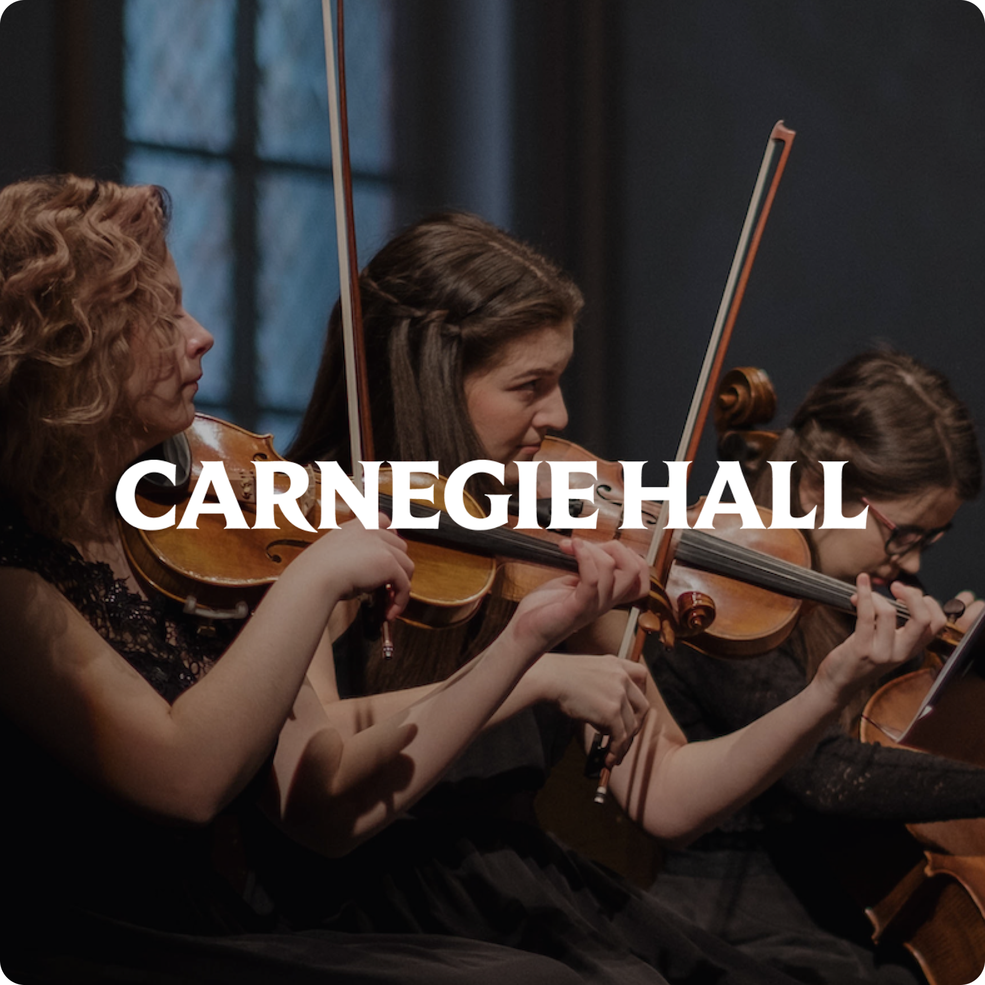 Designs we did for Carnegie Hall