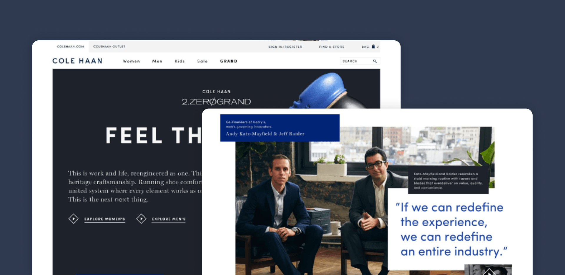 Cole Haan - UX/UI Design | Big Human
