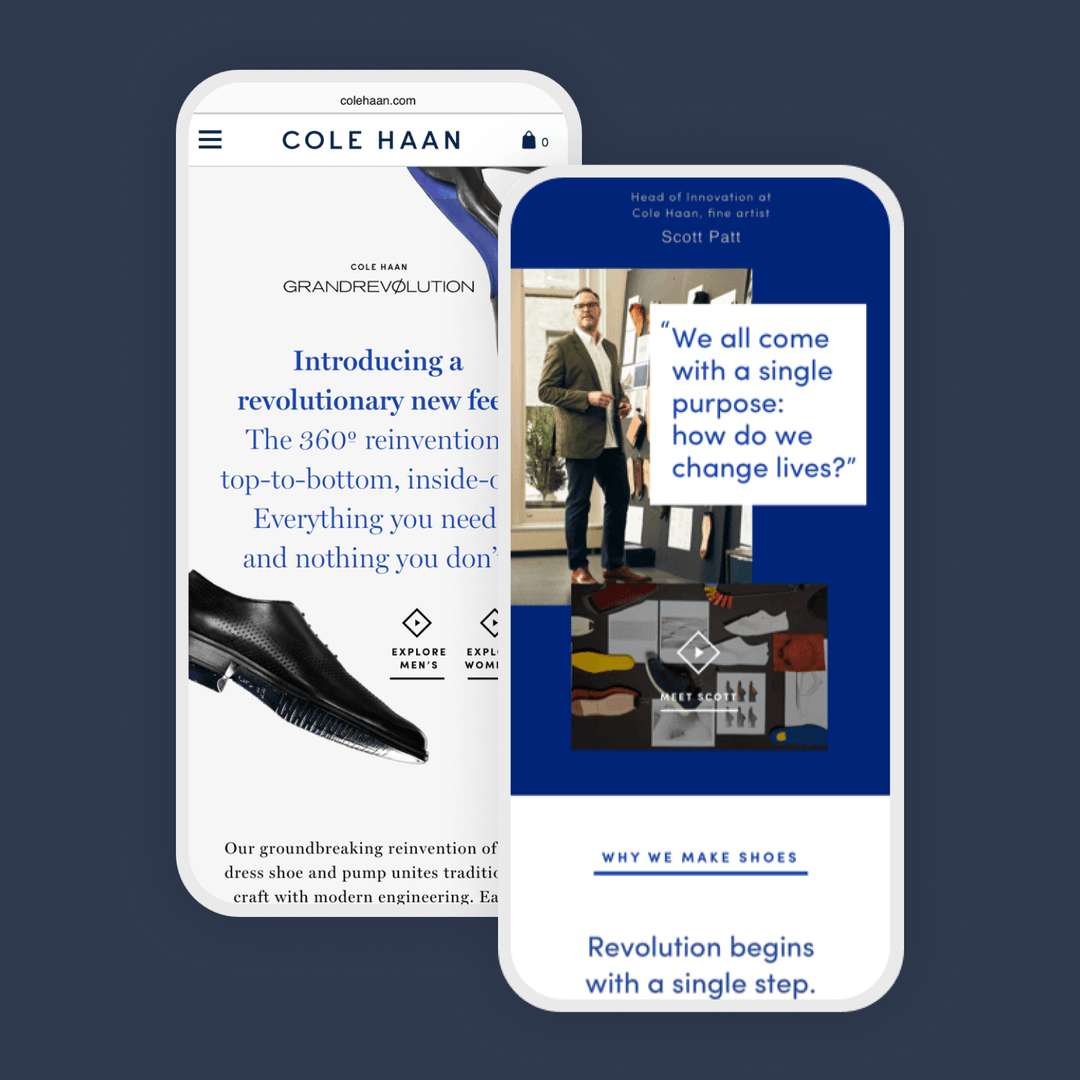 Cole Haan - UX/UI Design | Big Human