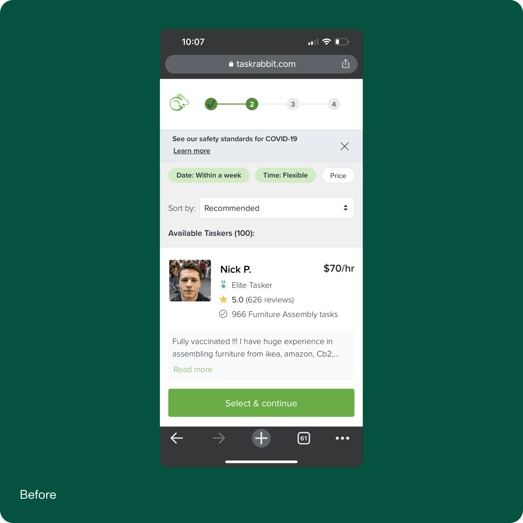 TaskRabbit - UX/UI Design | Big Human