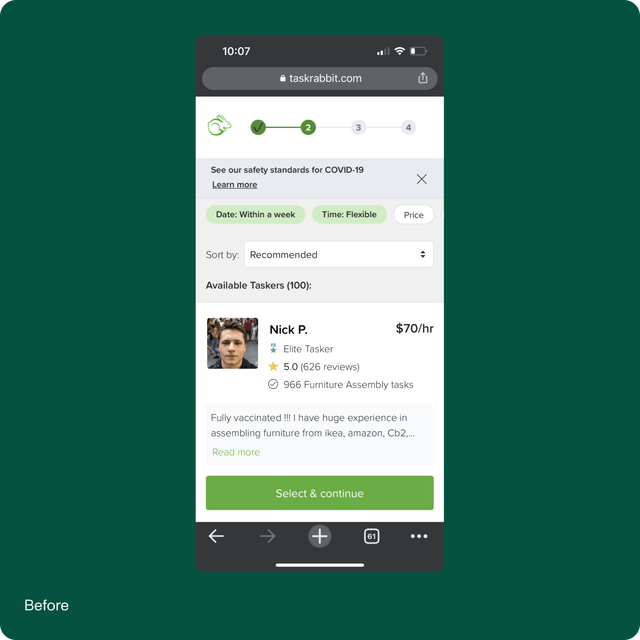 TaskRabbit - UX/UI Design | Big Human